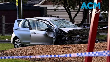 Woman killed as out-of-control car ploughs into family