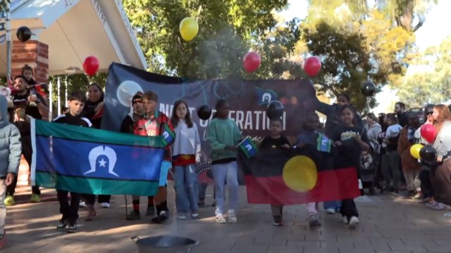 Hundreds of NT residents march for the next generation, celebrating NAIDOC week