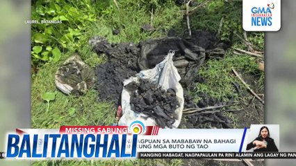 Sako ng mga buto, natagpuan sa mababaw na bahagi sa Taal Lake, aalamin kung mga buto ng tao | Balitanghali