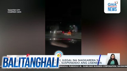 DOTr - 6 na sports car, ilegal na nagkarera sa highway; mga driver, suspendido ang lisensiya | Balitanghali