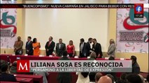 Reconocen a Liliana Sosa con el premio 