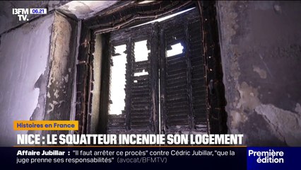 "Ça commence à peser financièrement et moralement": l'appartement de Philippe à Nice a été ravagé par un feu, déclenché par son ancien locataire