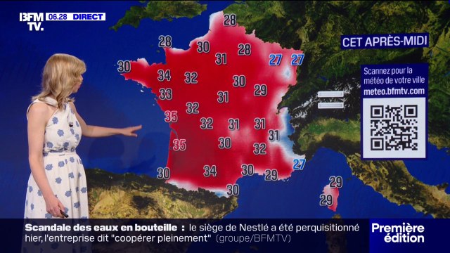 Météo: un soleil présent sur tout le pays et des températures allant jusqu’à 35 degrés dans l’ouest