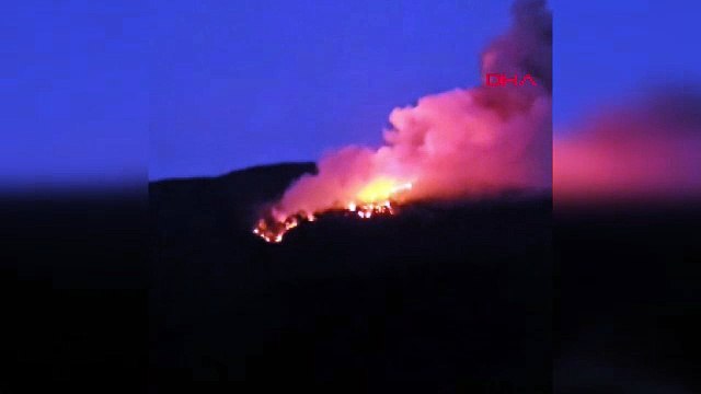 Çankırı'da büyük orman yangını... Alevler geceyi gündüze çevirdi!