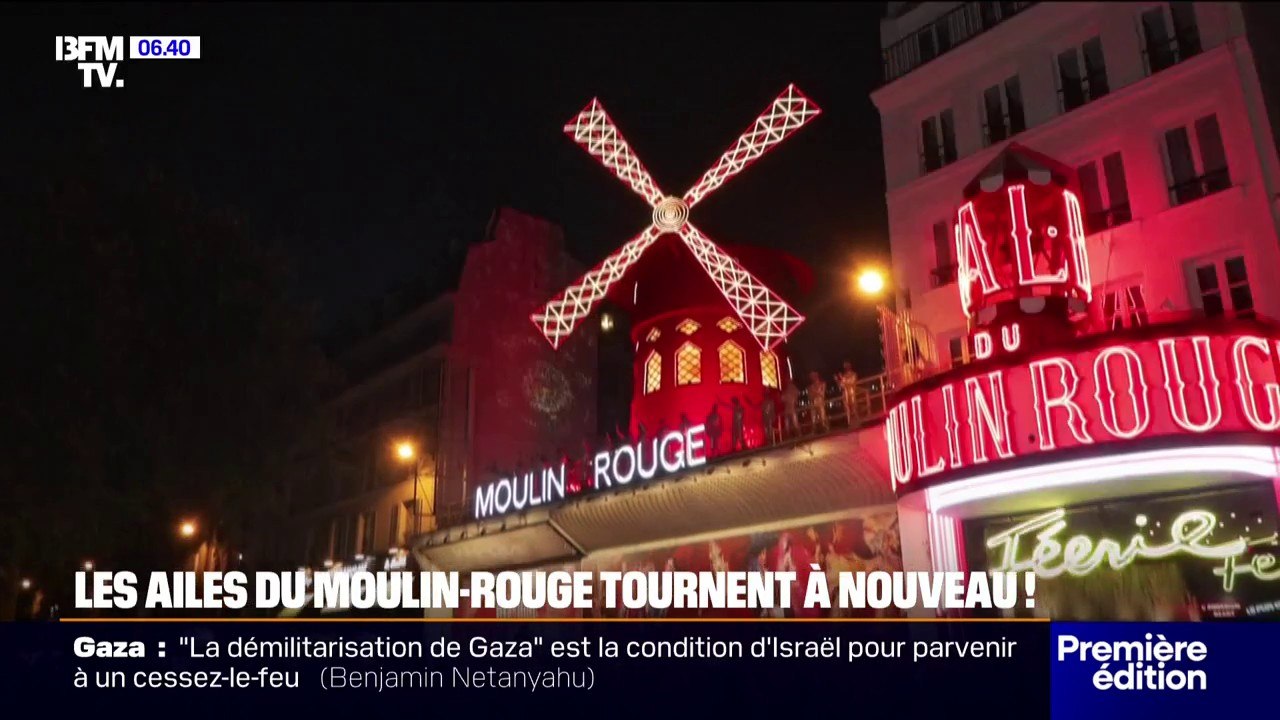 “Une grande joie”: après un an d’inactivité, les ailes du Moulin-Rouge tournent à nouveau