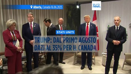 Trump: dal primo agosto dazi al 35% per il Canada, pressione per fermare flusso illegale di fentanyl