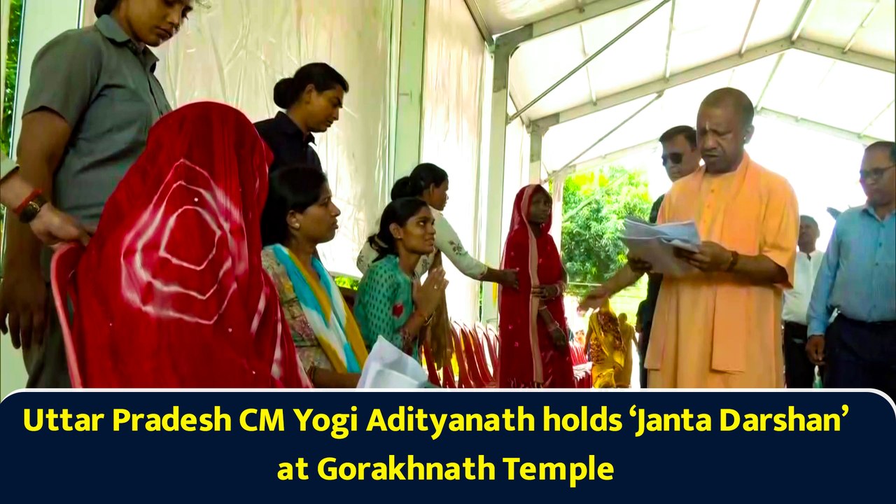 Uttar Pradesh CM Yogi Adityanath holds ‘Janta Darshan’ at Gorakhnath Temple