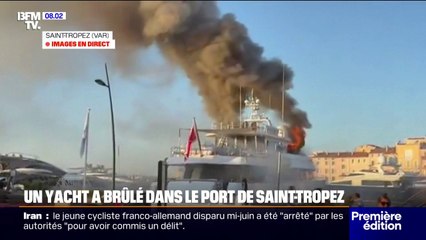 "C'était un brasier": un yacht de 40 mètres prend feu dans le port de Saint-Tropez