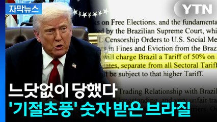 [자막뉴스] "마녀사냥 멈추라" 트럼프의 기습...브라질, '눈눈이이' 예고 / YTN