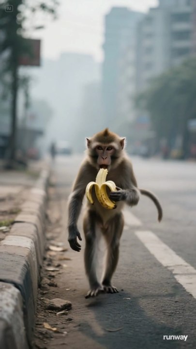 monkey helping human