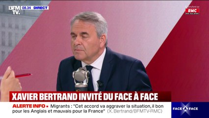 "Eux vont avoir l'immigration choisie et nous l'immigration subie": Xavier Bertrand estime que l'accord entre Paris et Londres "va aggraver la situation"