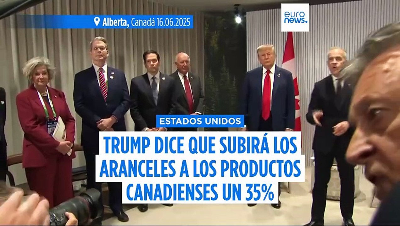 Trump dice que subirá al 35% los aranceles a productos canadienses
