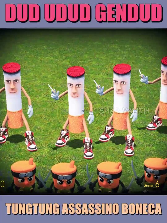 DUD UDUD GENDUD vs TUNG TUNG ASSASSINO BONECA | Garry's Mod Showdown! Who Will Win? #shorts