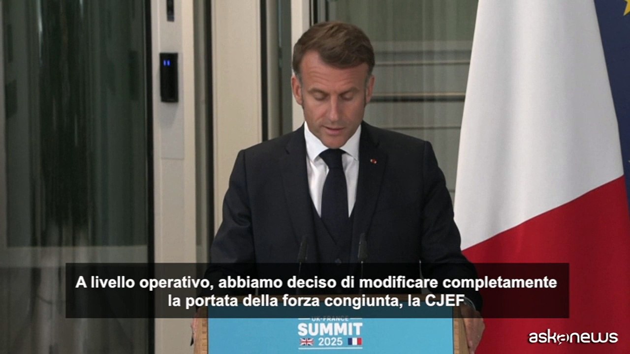 Macron annuncia aumento forza franco-britannica CJEF a 50.000 uomini
