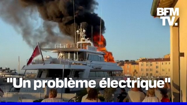 Un yacht de luxe de 41 mètres prend feu dans le port de Saint-Tropez