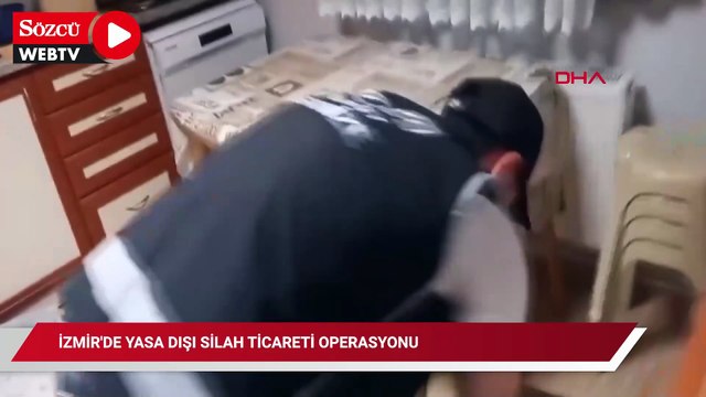 İzmir'de yasa dışı silah ticareti operasyonu; 9 tutuklama