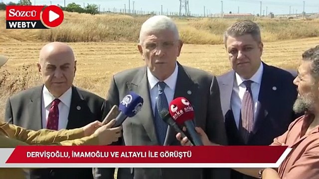 Müsavat Dervişoğlu, İmamoğlu ve Altaylı ile görüştü