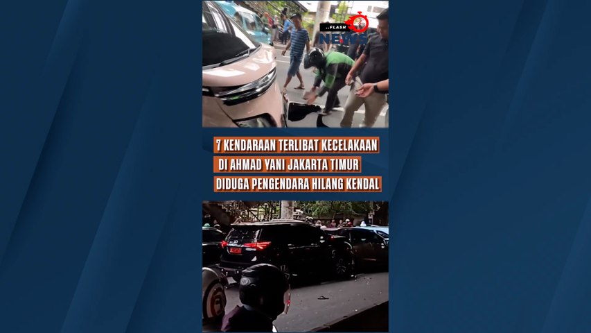 Viral 7 Kendaraan Terlibat Kecelakaan Beruntun di Ahmad Yani Jakarta Timur, Diduga Akibat Pengendara Mobil Hilang Kendali