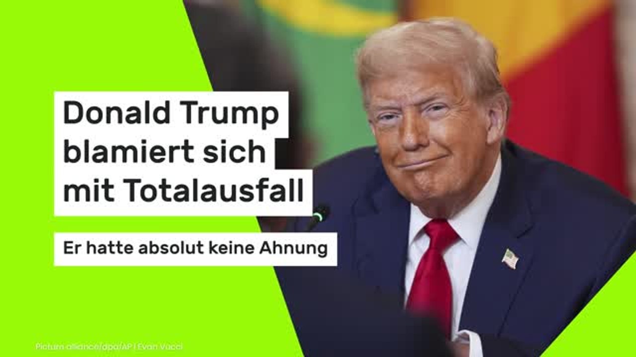 Donald Trump blamiert sich mit Totalausfall: Er hatte absolut keine Ahnung