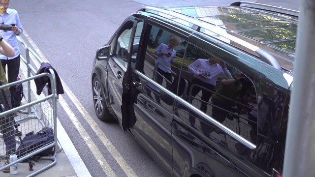 Chris Brown arrives at court in London