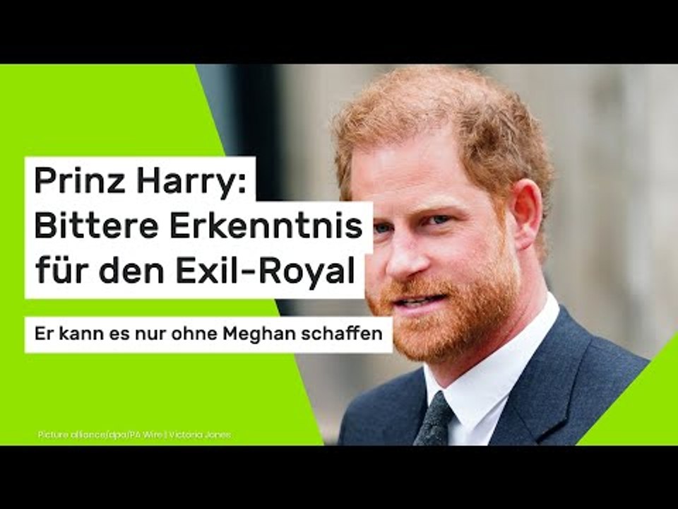 Prinz Harry: Bittere Erkenntnis für den Exil-Royal: Er kann es nur ohne Meghan schaffen