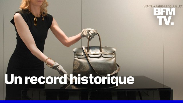 Le tout premier sac Birkin d'Hermès adjugé à 8,6 millions d'euros, un record