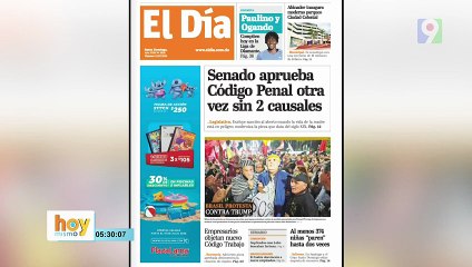 Titulares prensa dominicana viernes 11 de julio 2025 | Hoy Mismo
