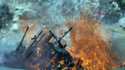 PKK'nın silah bırakma ''gösterisi''nin görüntüleri yayınlandı