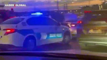 Avcılar D-100 yan yolda kaza kamerada