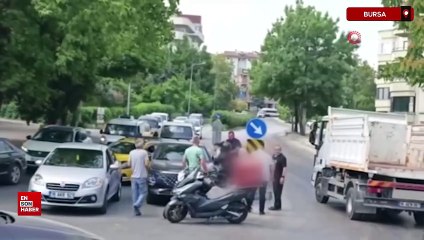 Bursa'da yol verme kavgası çıktı