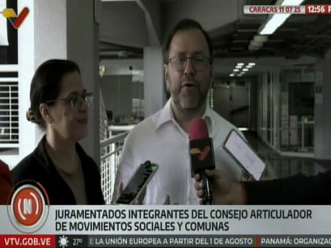 Caracas | Juramentados integrantes del Consejo Articulador de Movimientos Sociales y Comunas
