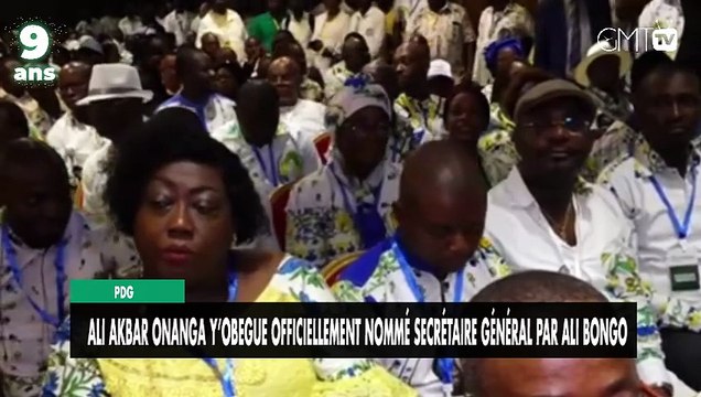 [#Reportage] PDG : Ali Akbar Onanga Y’Obegue officiellement nommé Secrétaire général par Ali Bongo