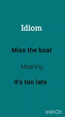 idiom/general knowledge
