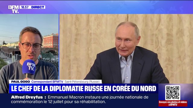 Le chef de la diplomatie russe a été reçu par Kim Jong-Un en Corée du Nord ce samedi