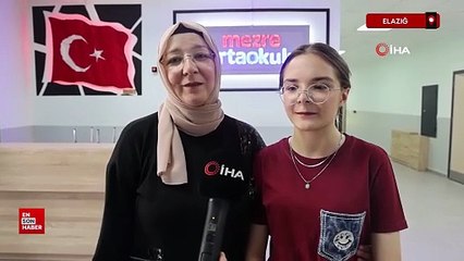 Elazığ'da 'Anne, tam puan alacağım' dedi Türkiye birincisi oldu
