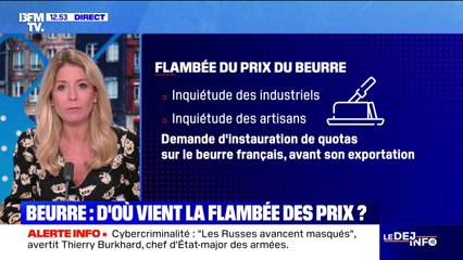 Le prix du beurre a augmenté d'environ 1,4% dans les supermarchés en 2024