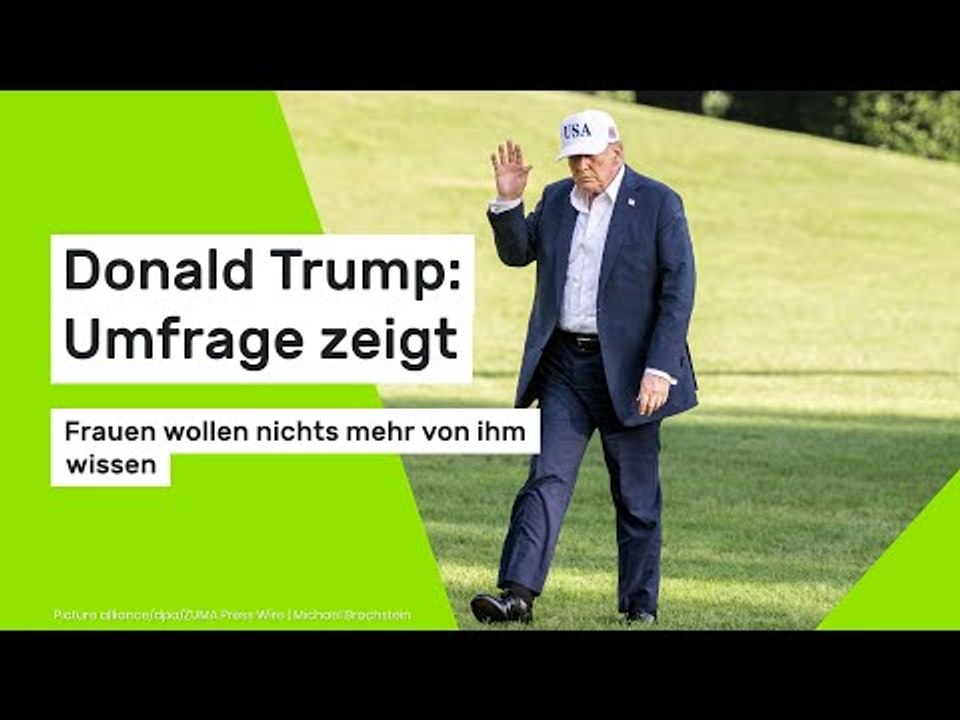 Donald Trump: Umfrage zeigt: Frauen wollen nichts mehr von ihm wissen