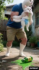 Drink poison #aianimation #cat #studywithmeandmycat