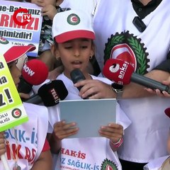 İşçi çocuklarından çağrı Anne babalarımız evimizi geçindiremiyorlar. Bizler bu durumu gördükçe çikolata bile isteyemiyoruz. Onları üzmeyin