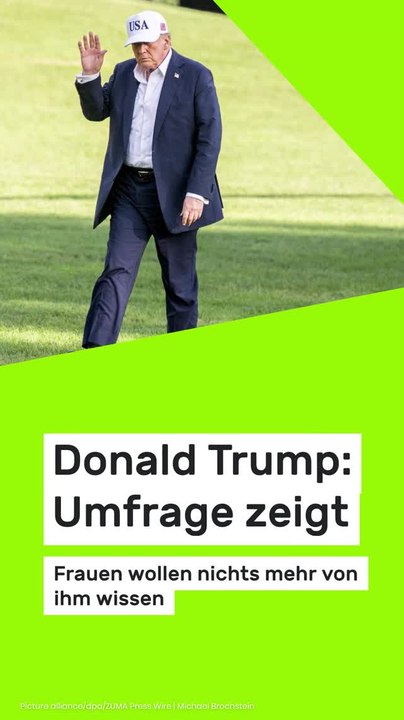 Copy of Donald Trump: Umfrage zeigt: Frauen wollen nichts mehr von ihm wissen