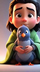 Bacha kabootr ki maddid kar raha ha