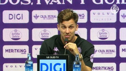 La emoción de Iván Alejo en su presentación con el Valladolid: "Cumplo un sueño"