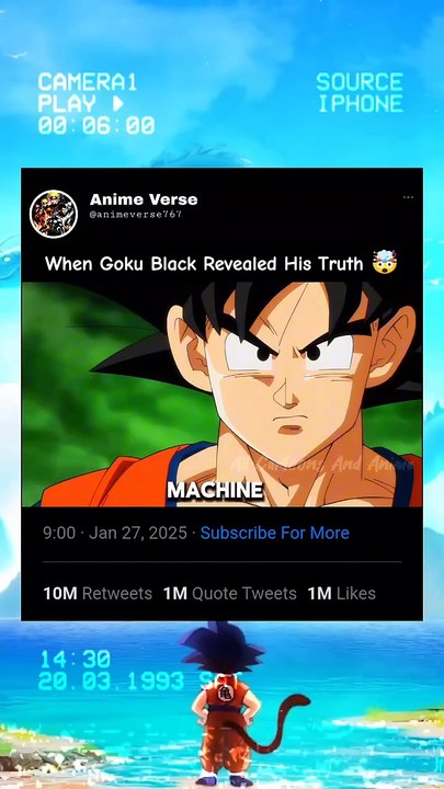 When Goku Black Revealed His truth Then Son Goku🔥💀  #goku #foryoupage #foryou #anime #viral #grow #fyp