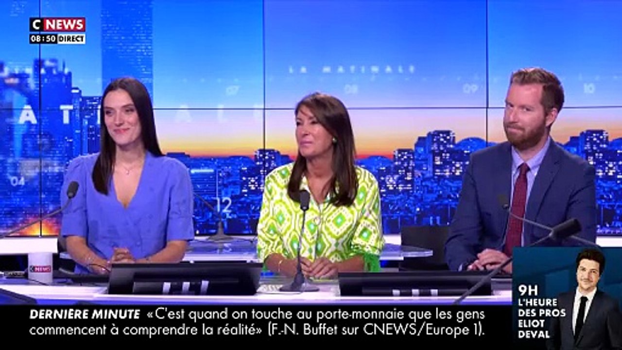 Romain Desarbres rend hommage à sa chroniqueuse de la matinale de CNews Shana Loustau, qui "part pour de nouvelles aventures"