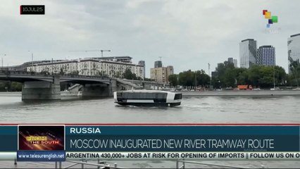 Russia, Moscow inaugurated new river tramway route