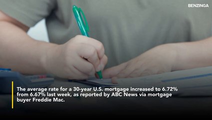 Mortgage Rates Inch Up To 6.72% After 5 Weeks Of Decline, But Experts See Stability Ahead