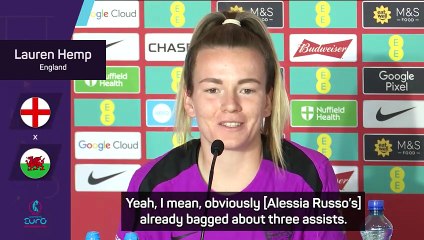 Hemp hails 'selfless' Russo despite goal drought