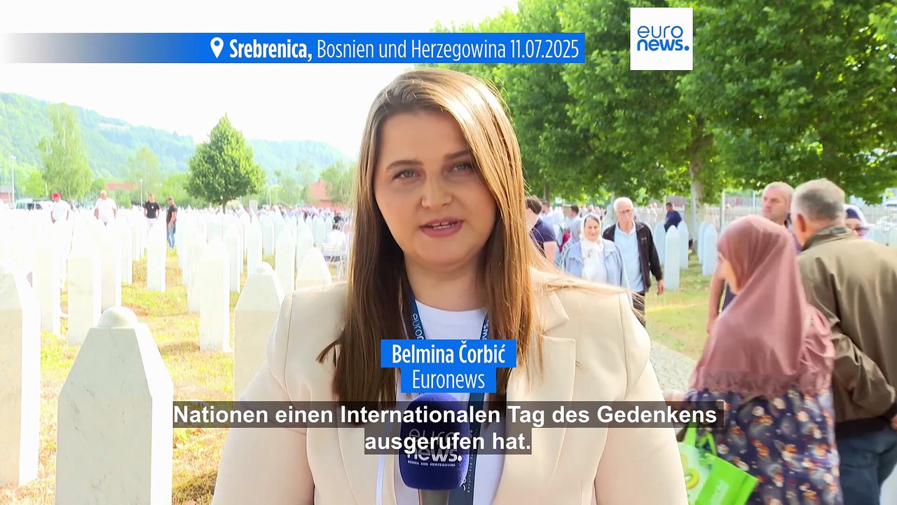 Tausende versammeln sich anlässlich des 30. Jahrestages des Völkermordes in Srebrenica
