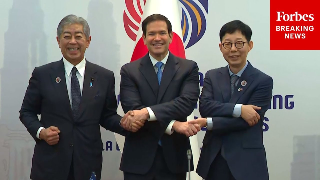 Secretary Of State Marco Rubio Meets With The Foreign Ministers Of Japan And South Korea