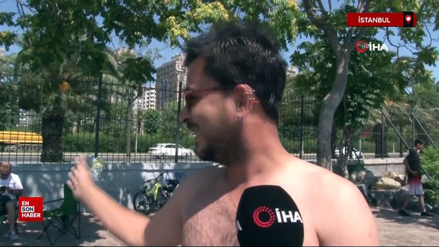İstanbul'da sıcaktan bunalan İstanbullular kendini serin sulara attı